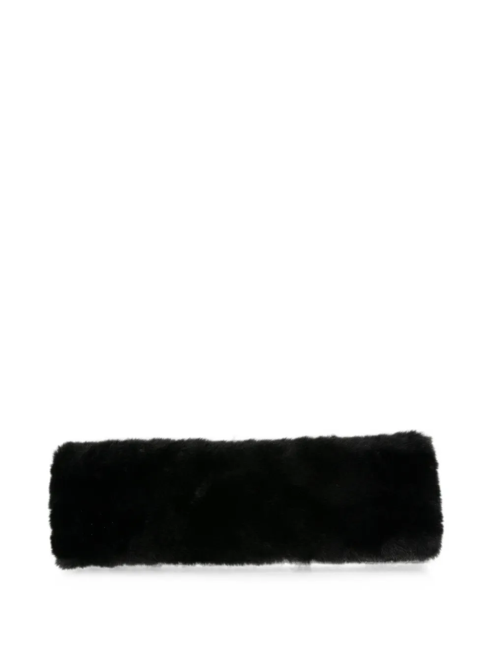 Apparis Eleni faux-fur elasticated headband - Schwarz