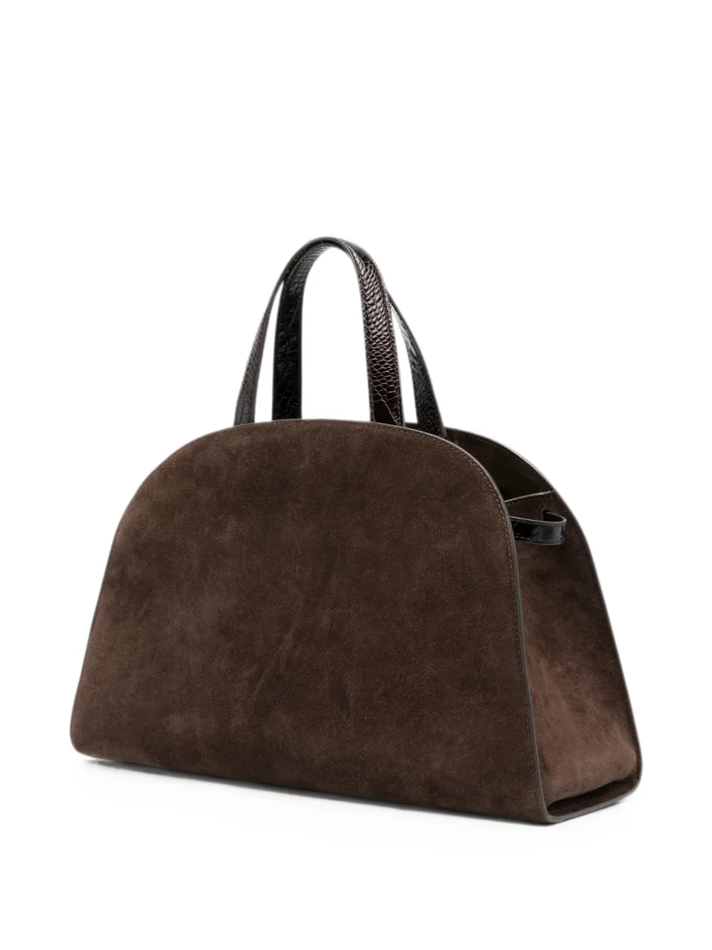 Tory Burch Romy suède bauletto tas Bruin