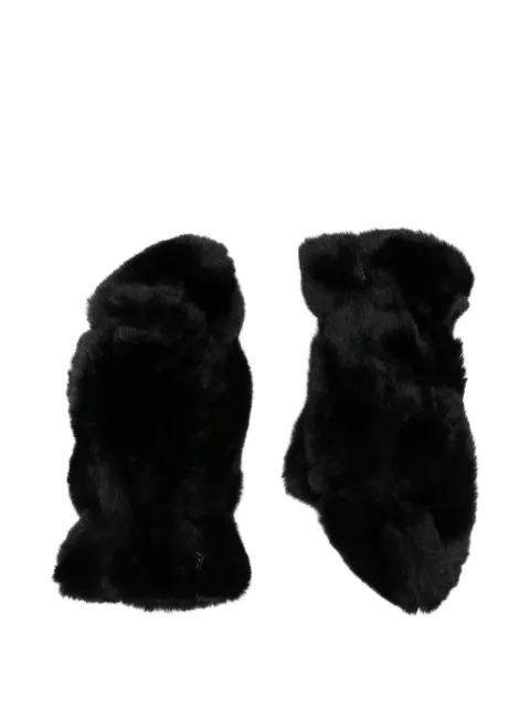 Apparis faux-fur mittens