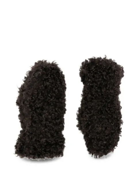 Apparis faux-shearling mittens