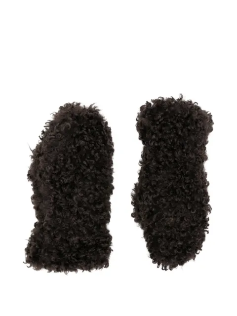 Apparis faux-shearling mittens