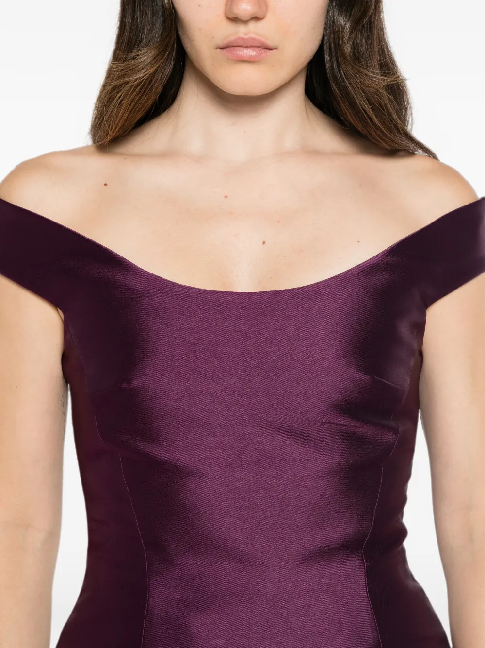 Solace London Pieta maxi-jurk Paars