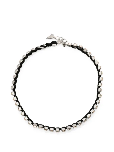 Forte Forte collar con detalles de cristales y diseño trenzado