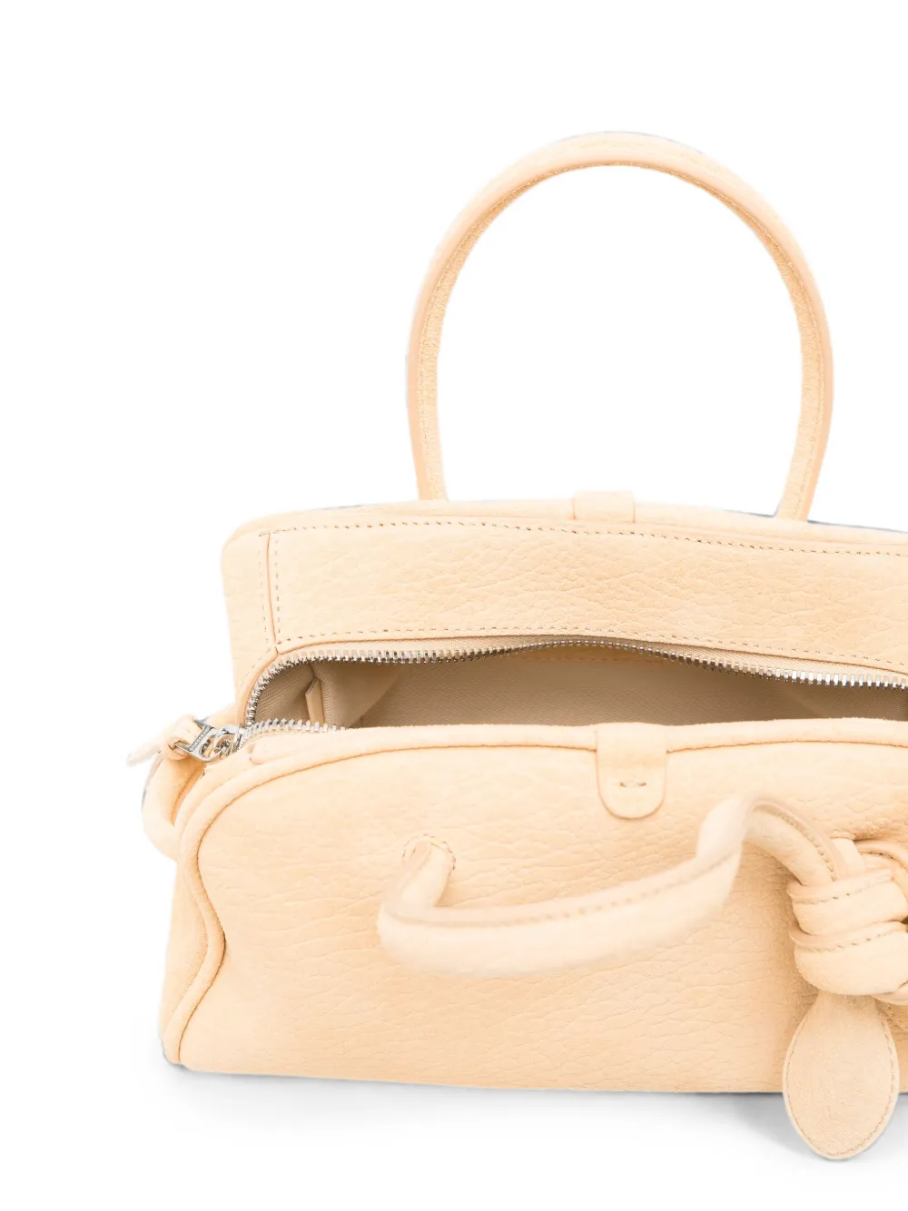 Jacquemus La Petit Turism leren shopper Beige