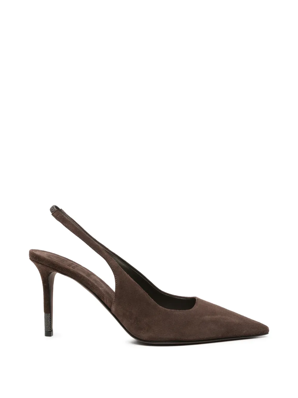 Brunello Cucinelli monili-chain pointed-toe sandals Bruin