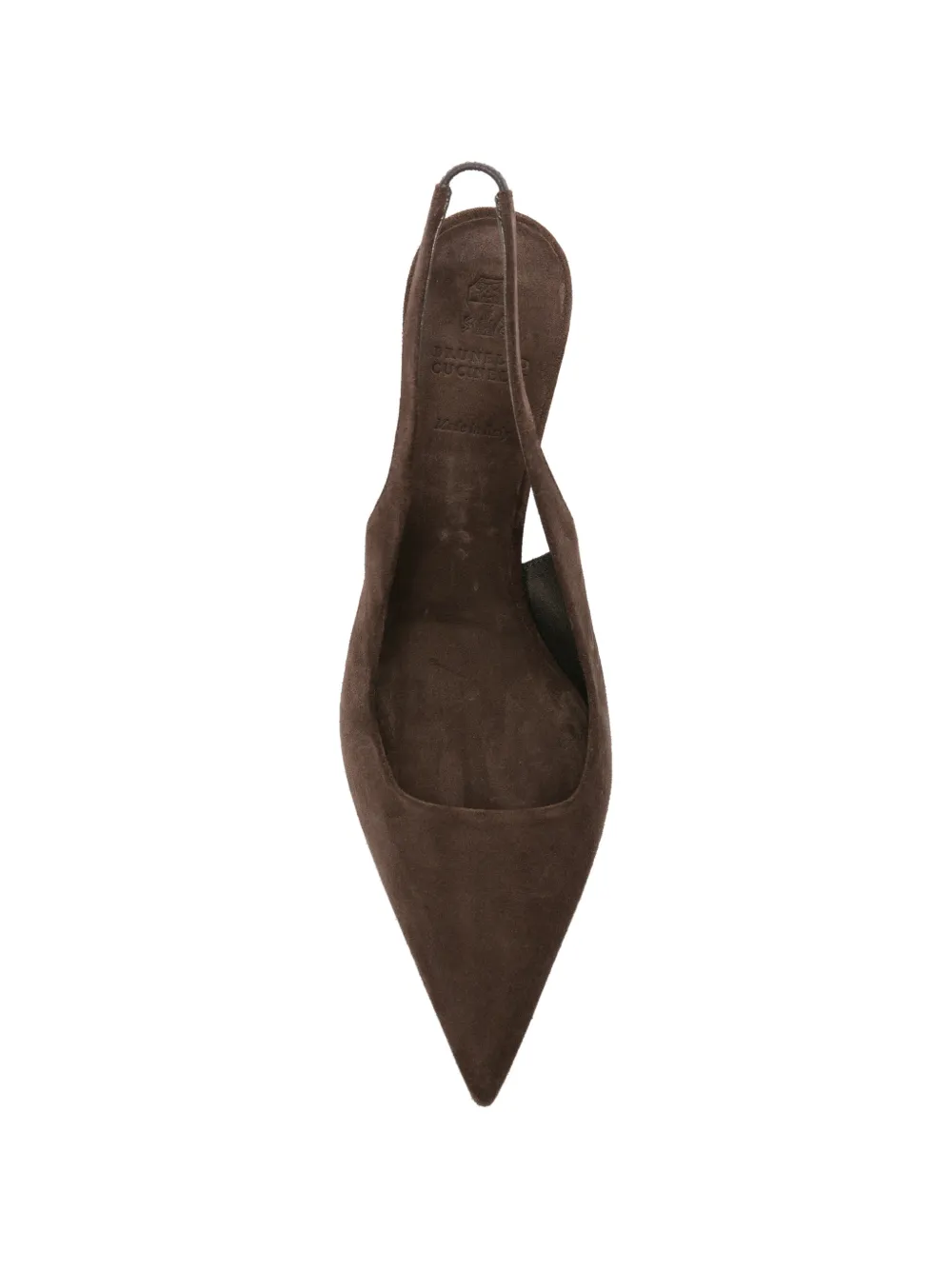 Brunello Cucinelli monili-chain pointed-toe sandals Bruin
