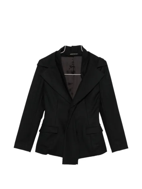 Yohji Yamamoto asymmetric flap-pocket jacket