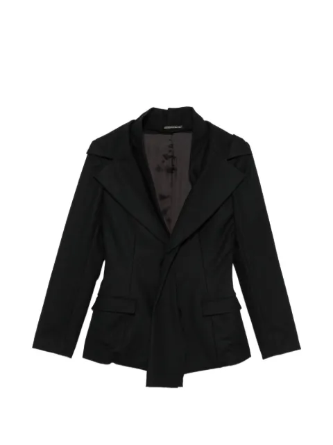 Yohji Yamamoto asymmetric flap-pocket jacket