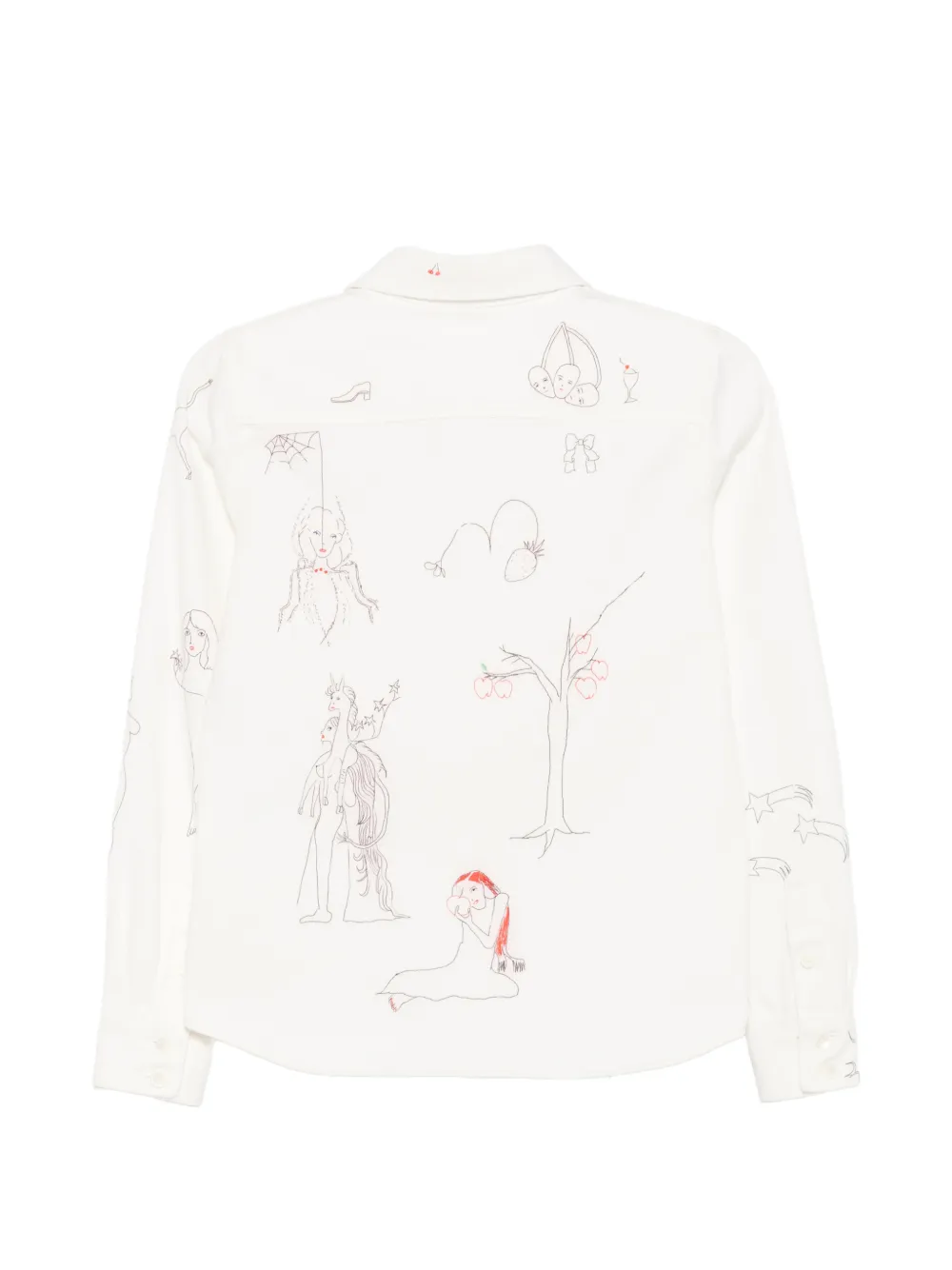 MM6 Maison Margiela Jack met print Wit