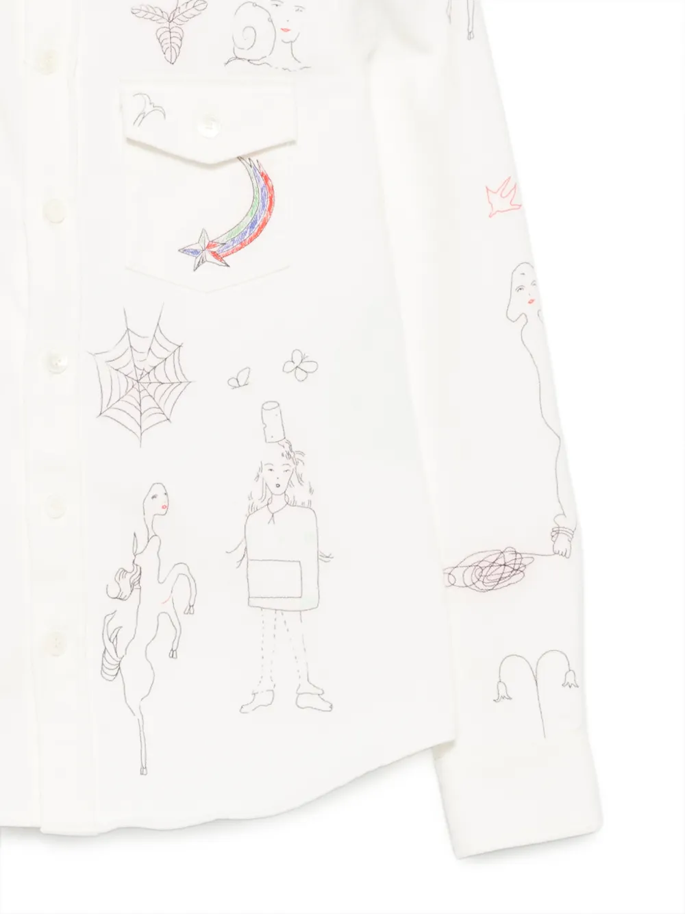 MM6 Maison Margiela Jack met print Wit