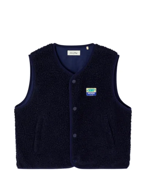 American Vintage Kids Hoktown shearling-effect gilet