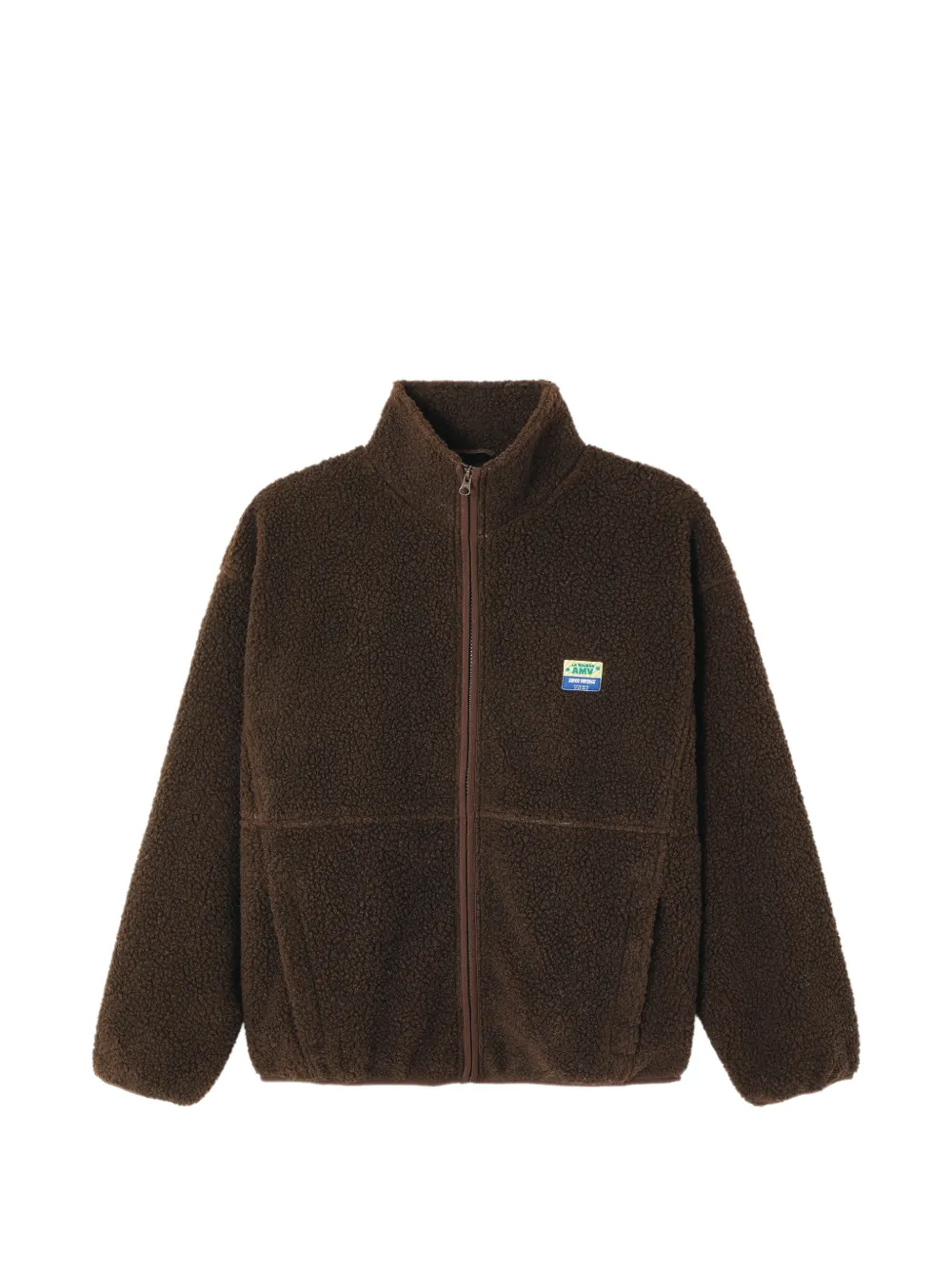 American Vintage Hoktown shearling-effect jacket - Braun