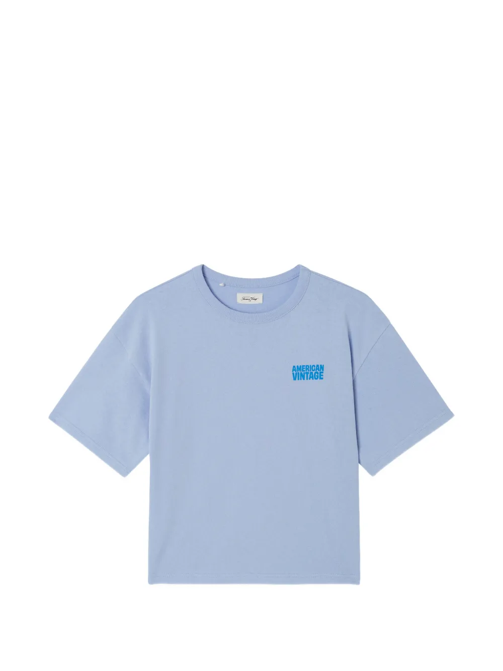 American Vintage Kids Ykobow logo-print T-shirt - Blu