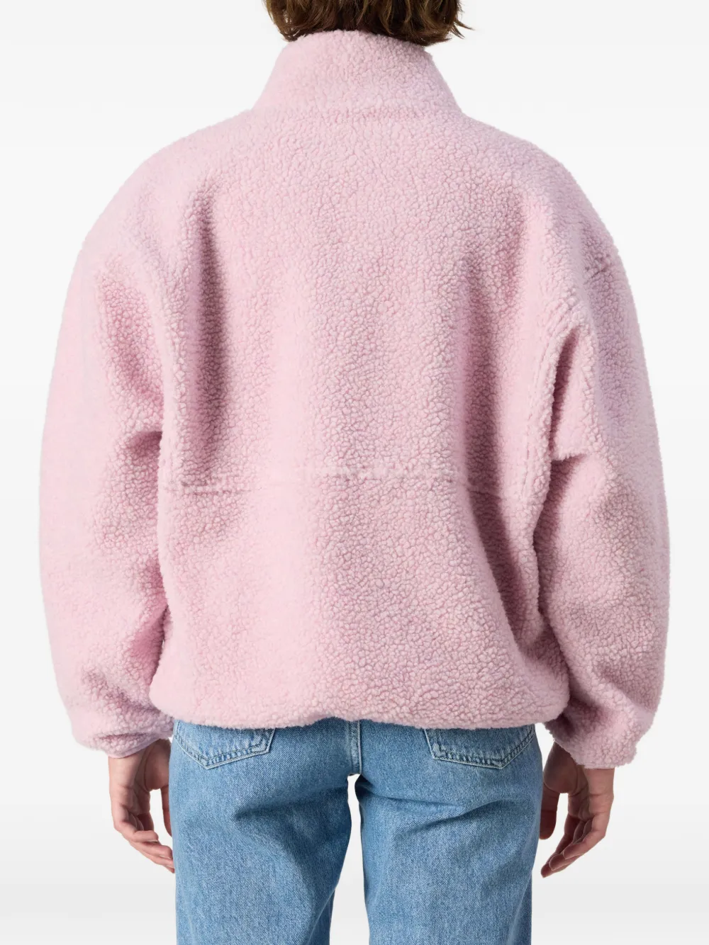 American Vintage Hoktown shearling-effect jacket Roze