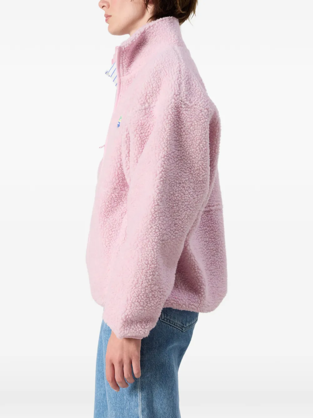 American Vintage Hoktown shearling-effect jacket Roze