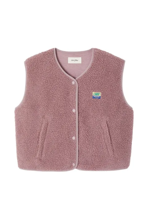 American Vintage gilet Hoktown en peau lainée artificielle