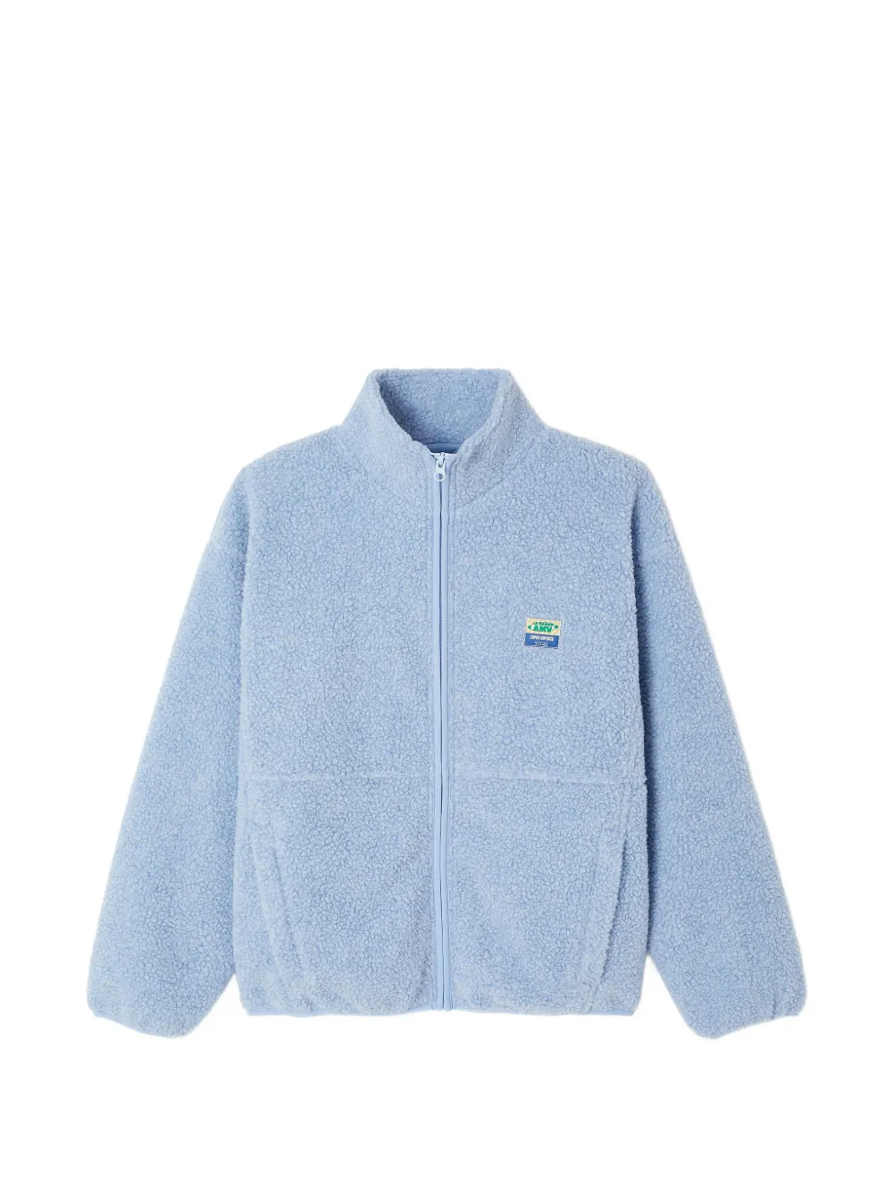 American Vintage Hoktown shearling-effect jacket - Blau