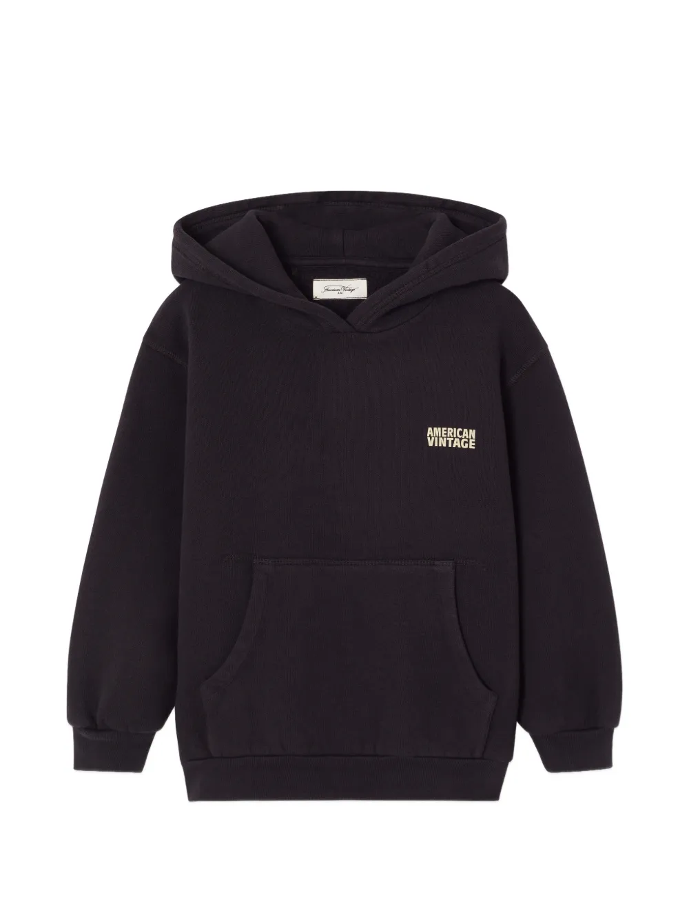 American Vintage Kids logo-print Izubird hoodie - Nero