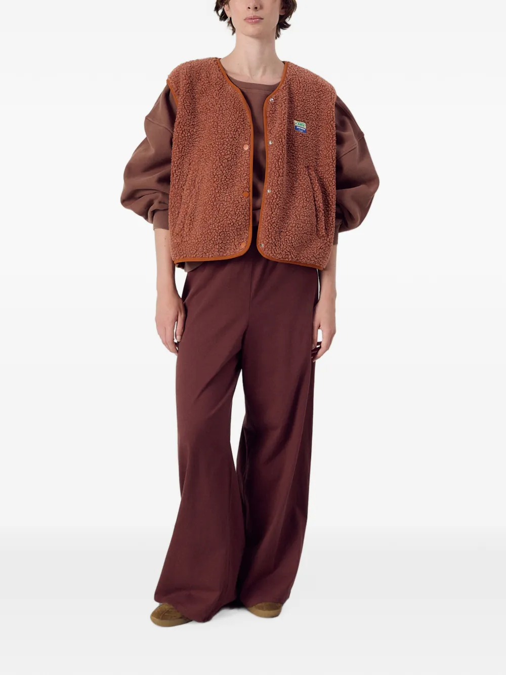 American Vintage Hoktown jas met lammy-effect Oranje