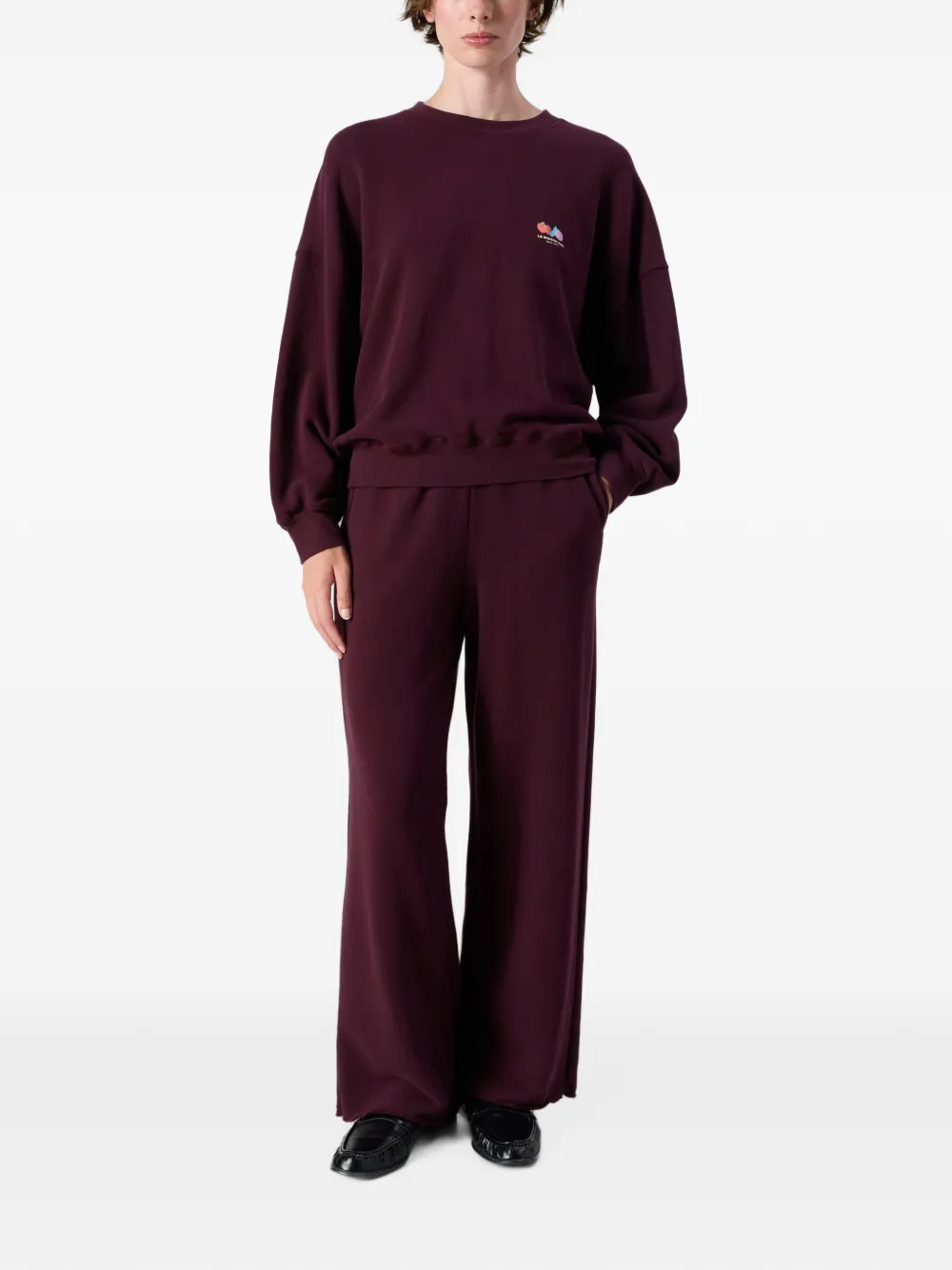 American Vintage Atubay fleece sweater Rood