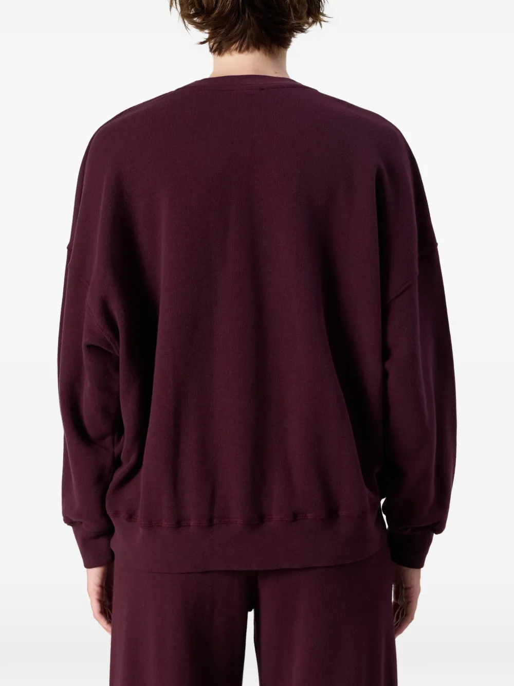American Vintage Atubay fleece sweater Rood