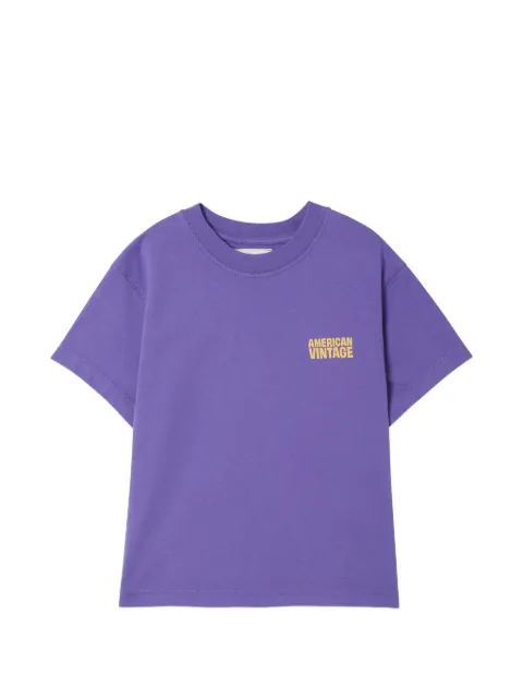 American Vintage Kids Gixy logo-print T-shirt