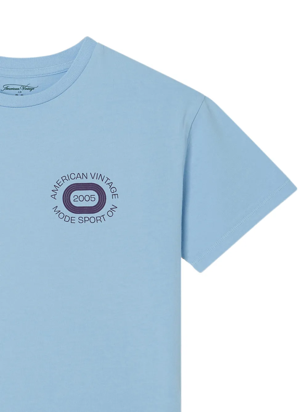 American Vintage Kids Fizvalley T-shirt met grafische print Blauw