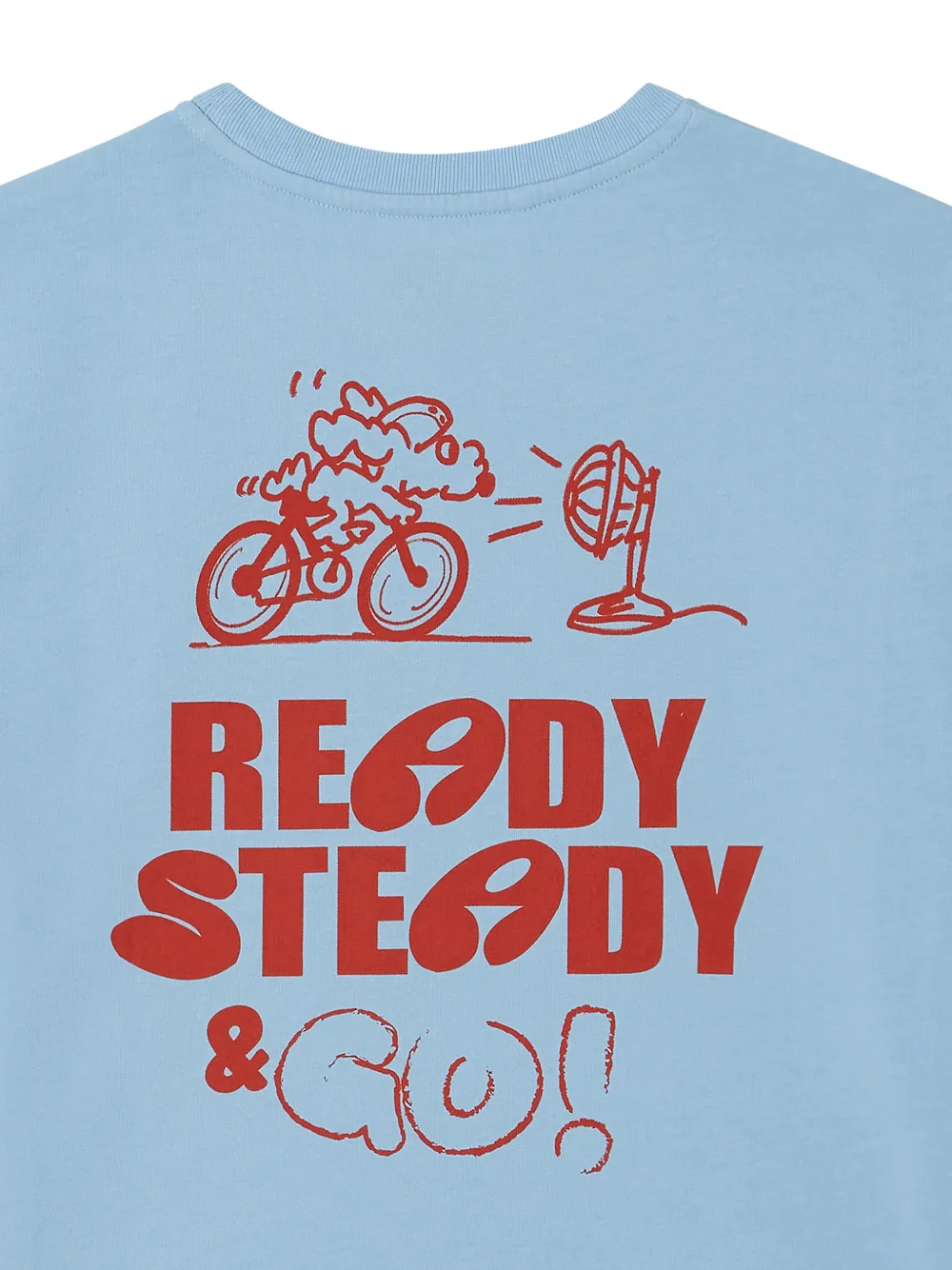 American Vintage Kids Fizvalley T-shirt met grafische print Blauw
