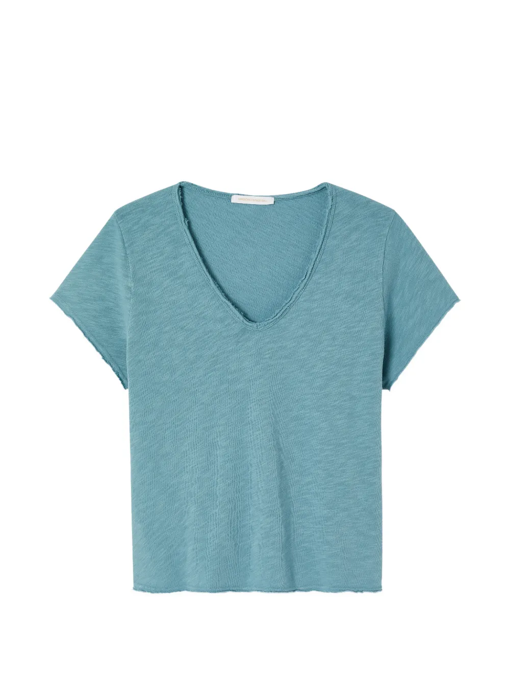 American Vintage Sonoma T-shirt met V-hals Blauw