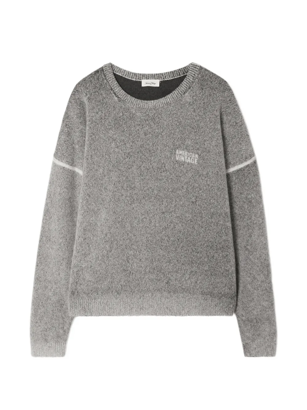 American Vintage Damsville round-neck sweater Grijs