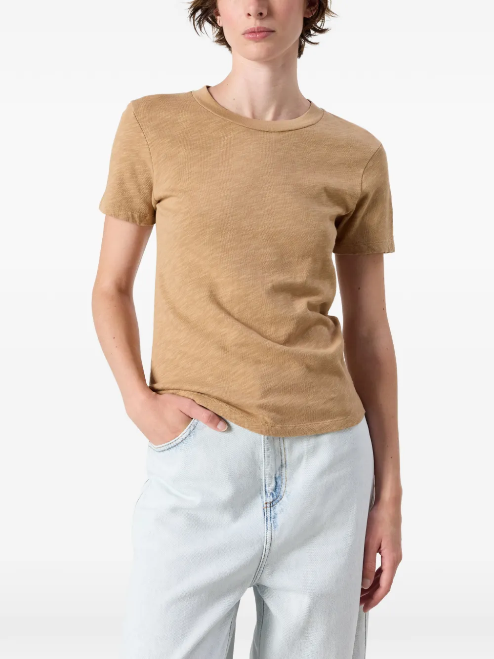 American Vintage Sonoma slub T-shirt Bruin