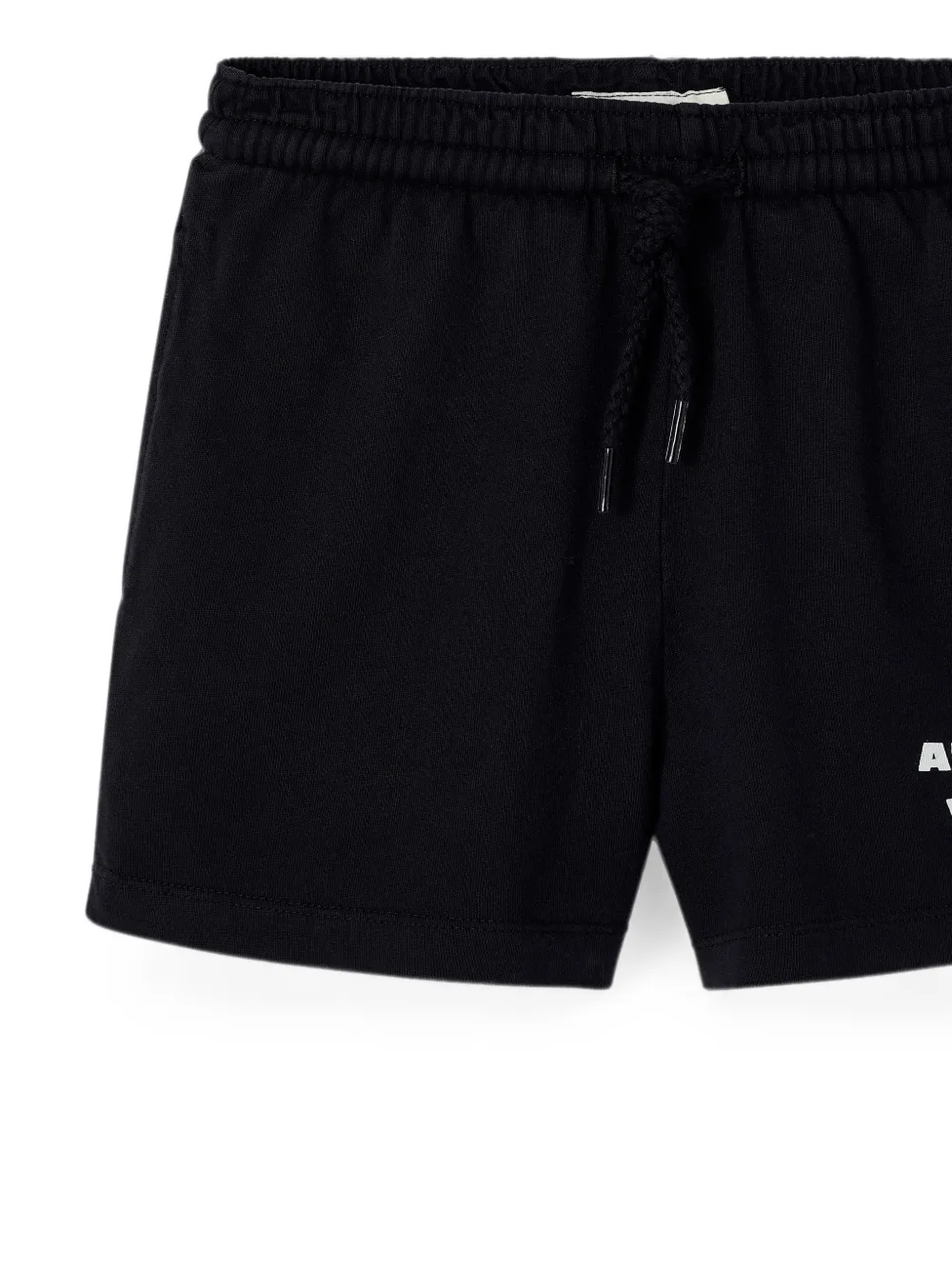 American Vintage Kids Fizvalley trainingsshorts met trekkoord en logoprint Zwart