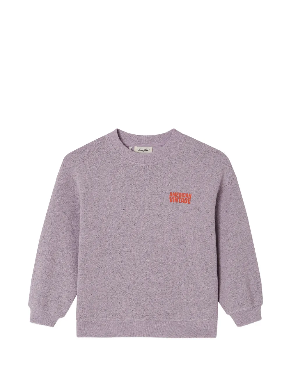 American Vintage Kids Evona logo-print sweatshirt - Viola