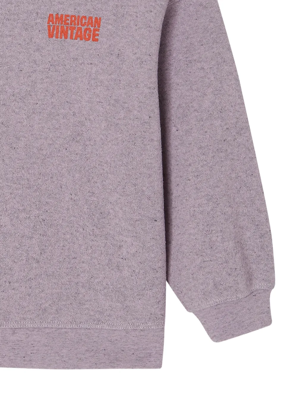 American Vintage Kids Evona sweater met logo-print Paars