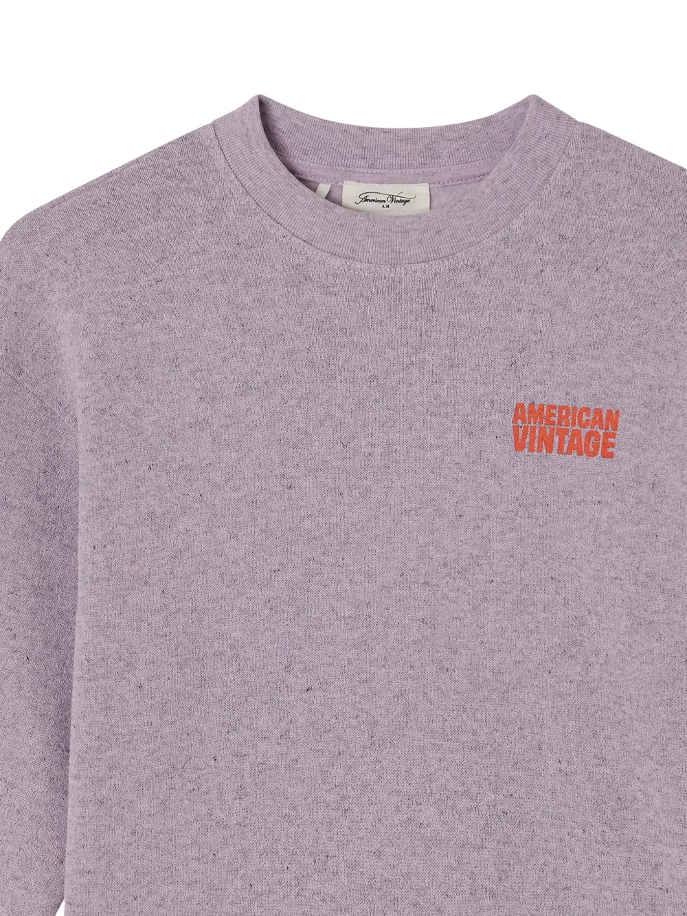 American Vintage Kids Evona sweater met logo-print Paars