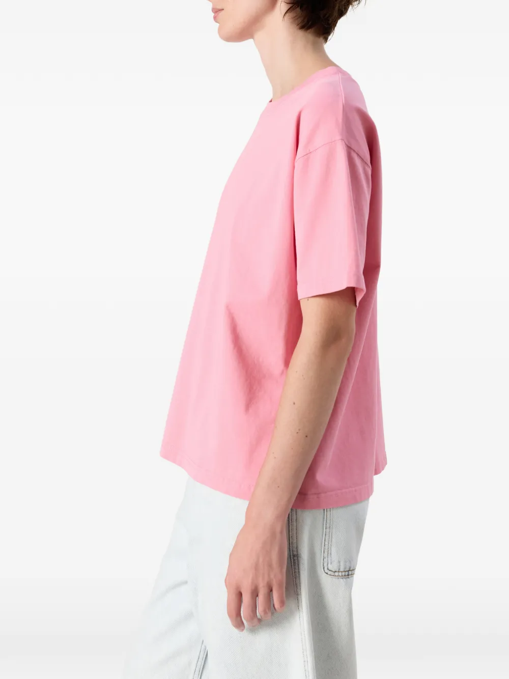 American Vintage Fizvalley T-shirt met ronde hals Roze