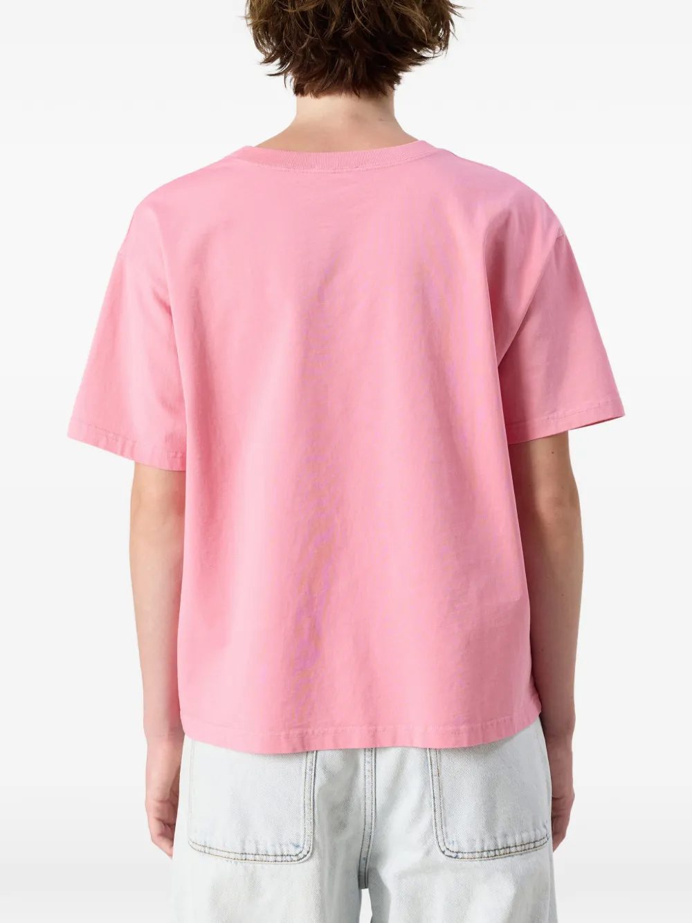 American Vintage Fizvalley T-shirt met ronde hals Roze