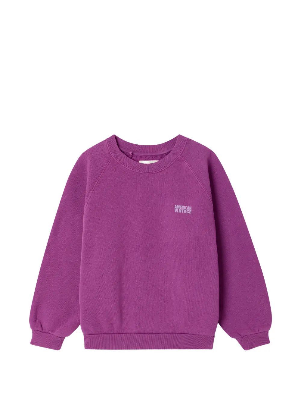 American Vintage Kids Izubird logo-print sweatshirt - Viola