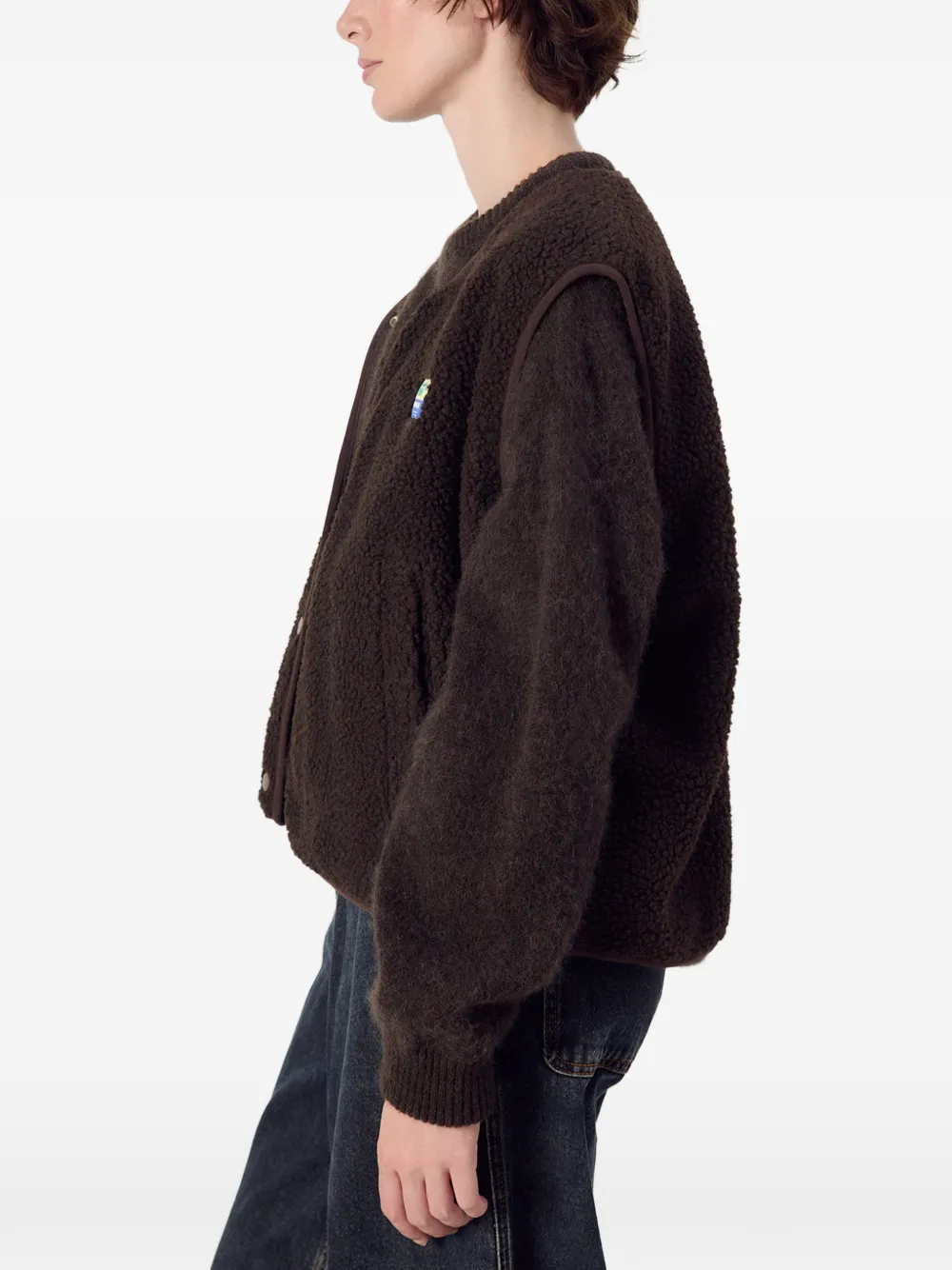 American Vintage Hoktown gilet van imitatielamswol Bruin