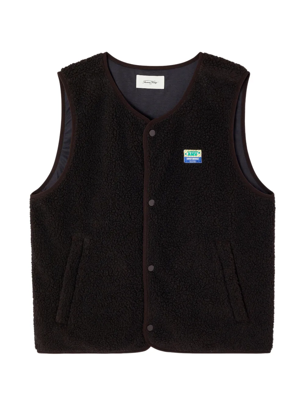 American Vintage Hokton faux-shearling gilet - Braun