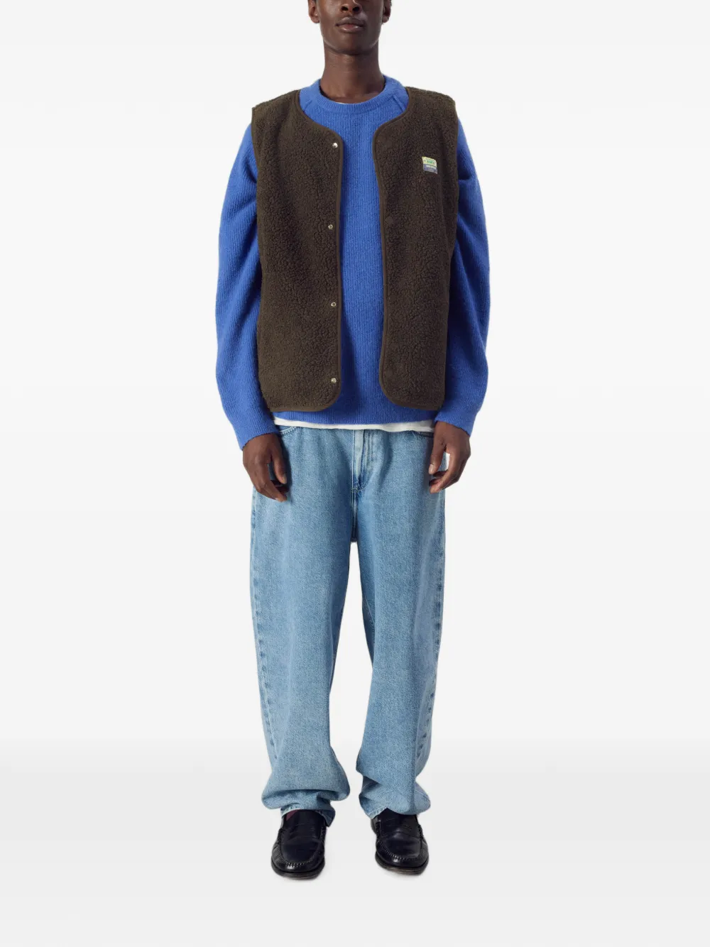 American Vintage Hoktown gilet van imitatielamswol Bruin