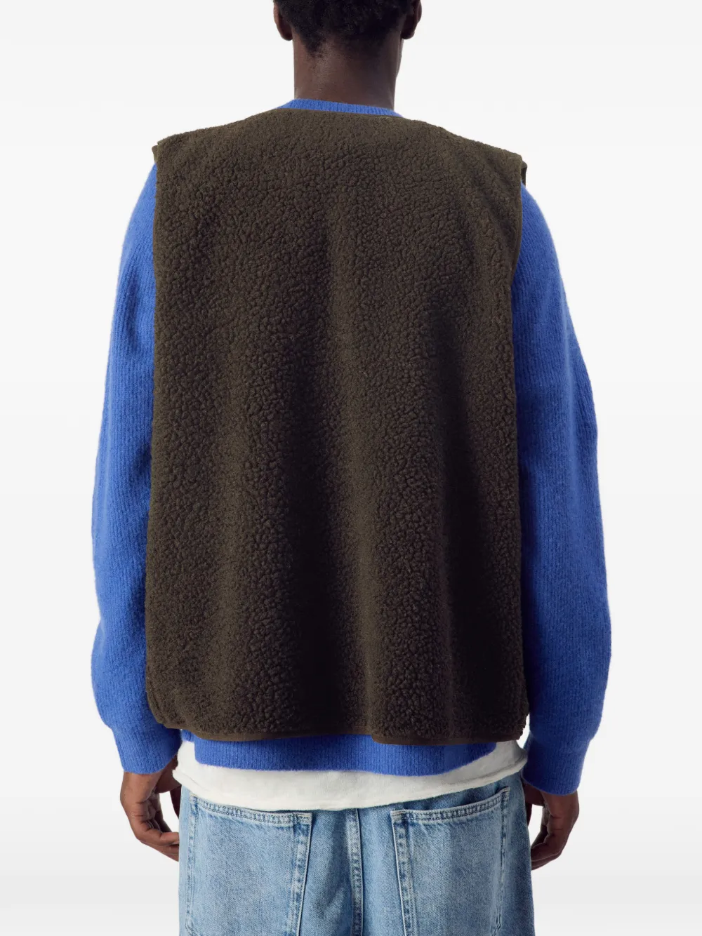 American Vintage Hoktown gilet van imitatielamswol Bruin