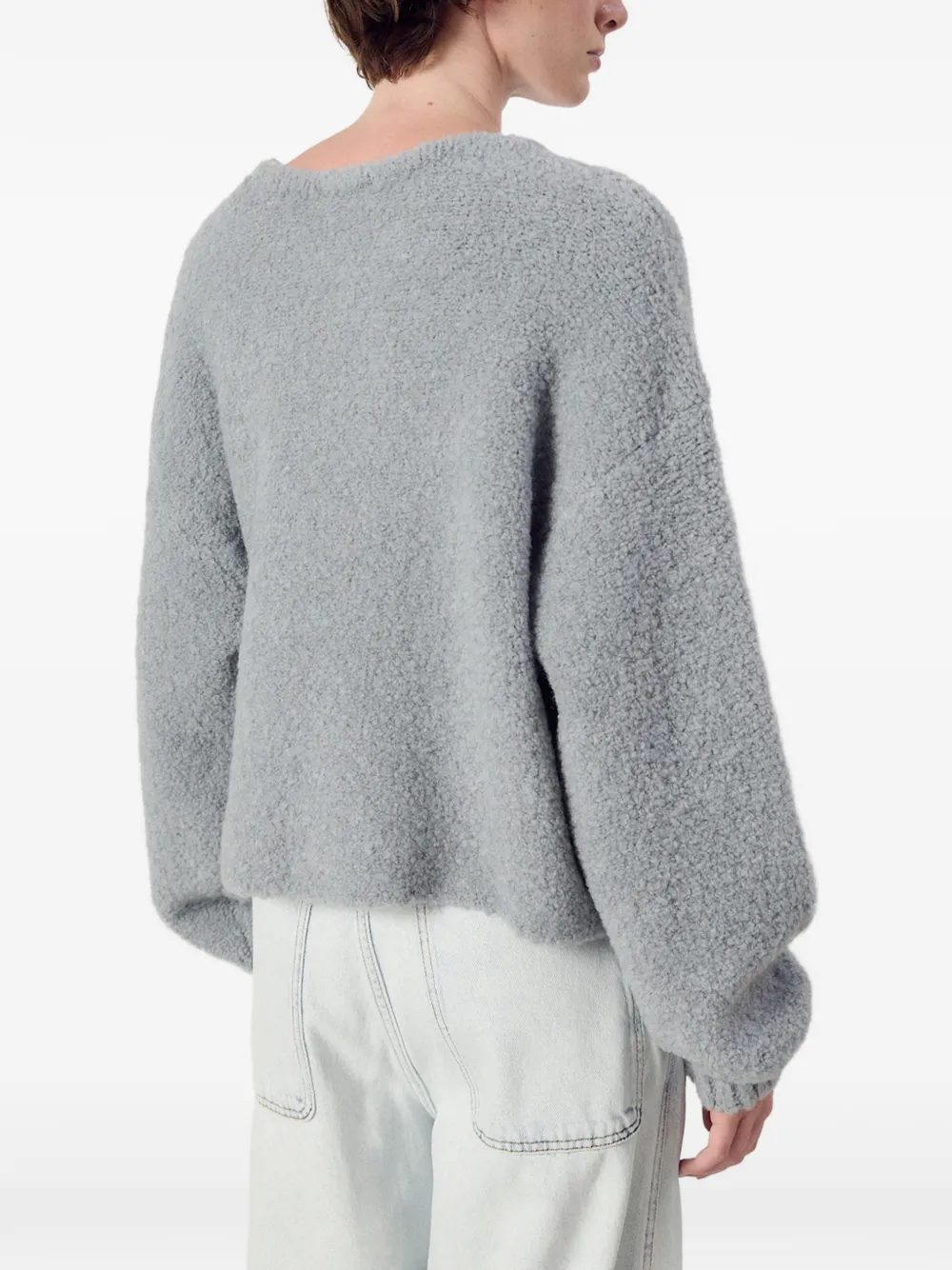 American Vintage Zolly bouclé trui Grijs