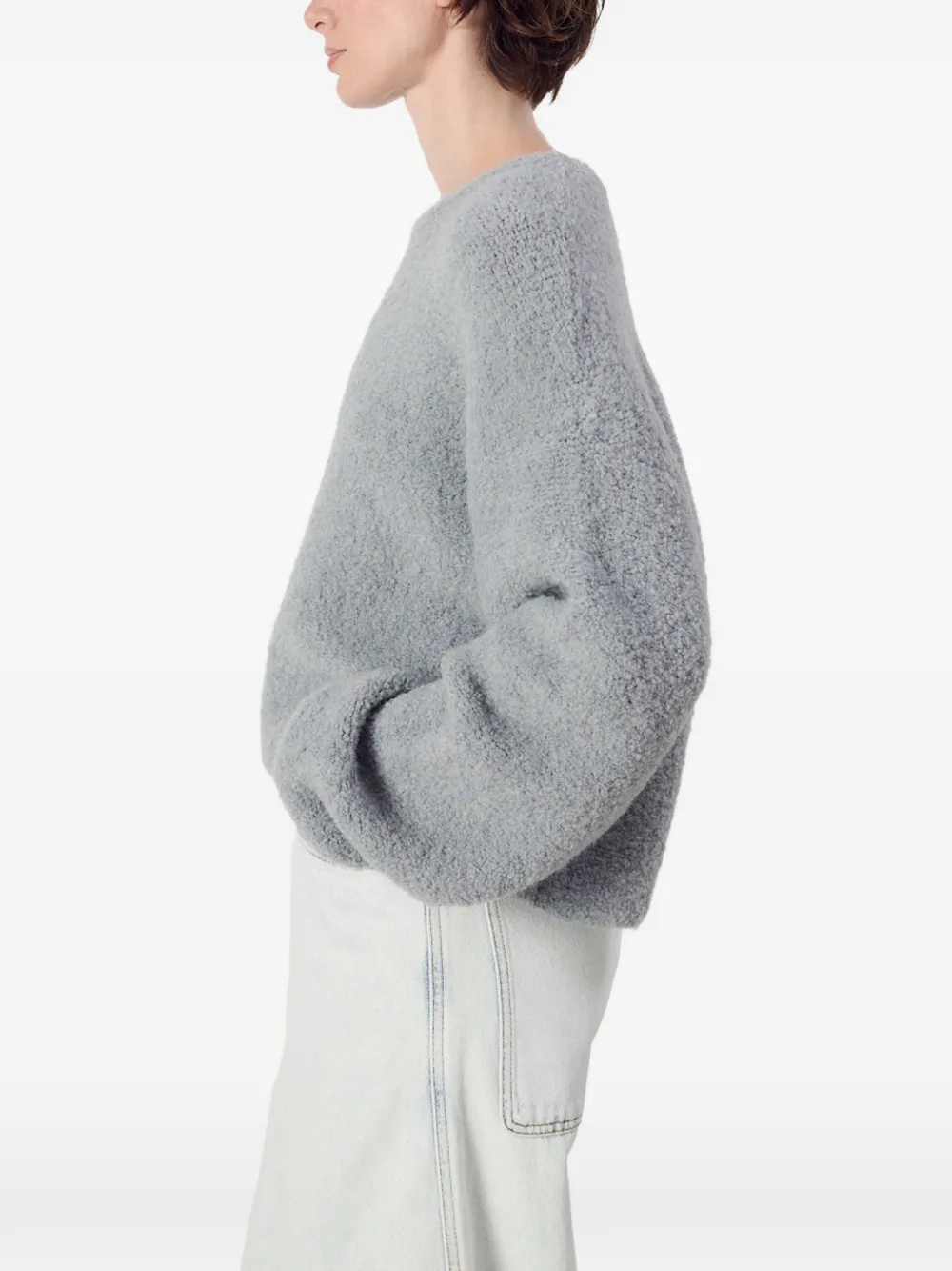 American Vintage Zolly bouclé trui Grijs