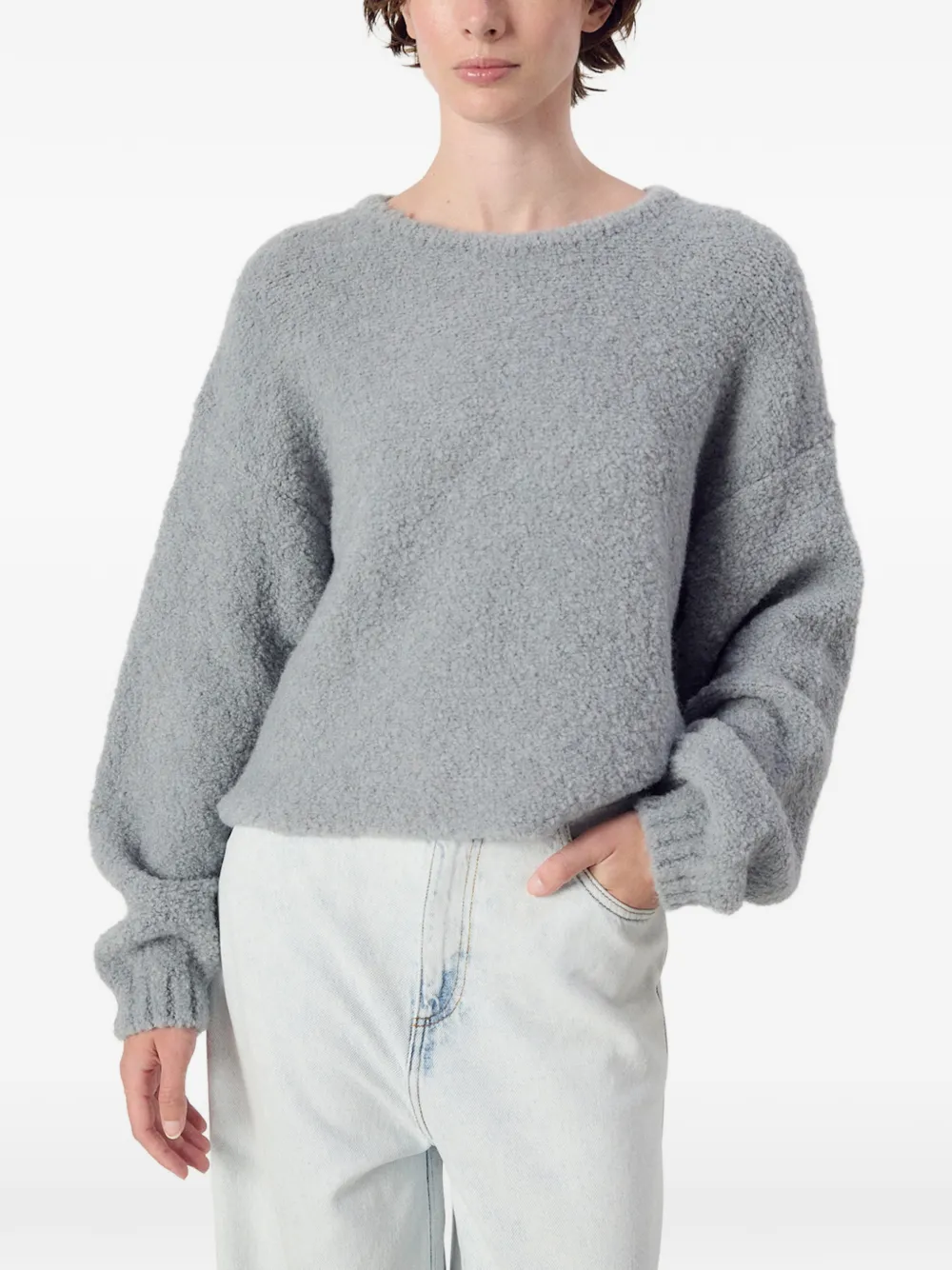 American Vintage Zolly bouclé trui Grijs