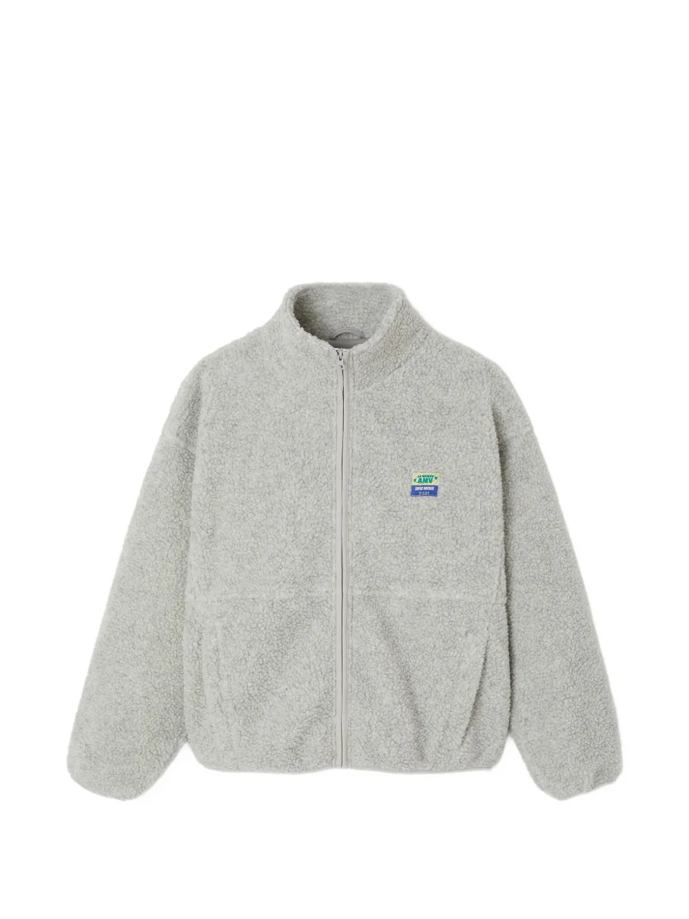 American Vintage Hoktown faux-shearling bomber jacket Grijs