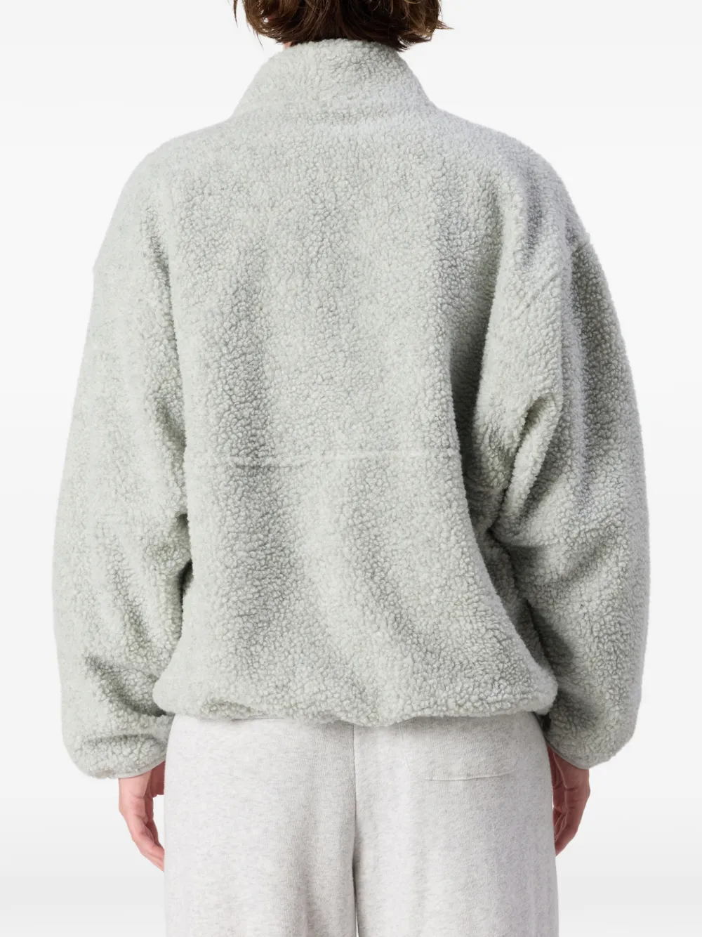 American Vintage Hoktown faux-shearling bomber jacket Grijs