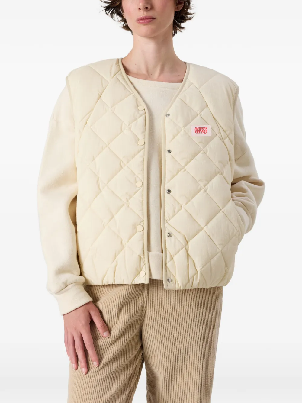 American Vintage Yupibam gewatteerde bodywarmer Beige