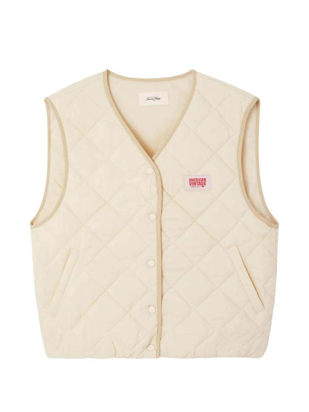 American Vintage Yupibam quilted gilet - Toni neutri