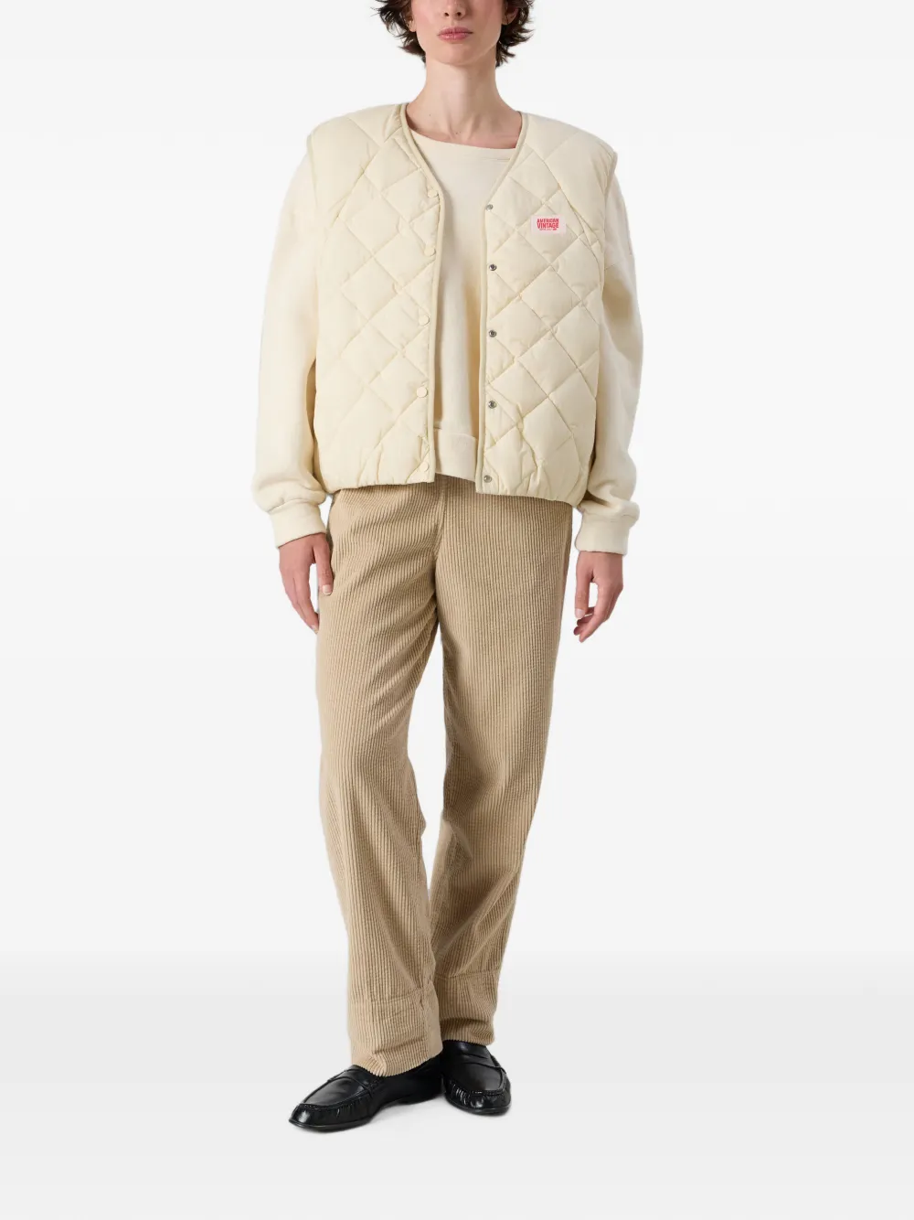American Vintage Yupibam gewatteerde bodywarmer Beige